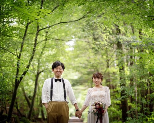 軽井沢　ウェディングフォト　前撮り