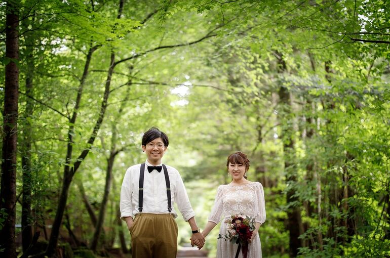 軽井沢　ウェディングフォト　前撮り