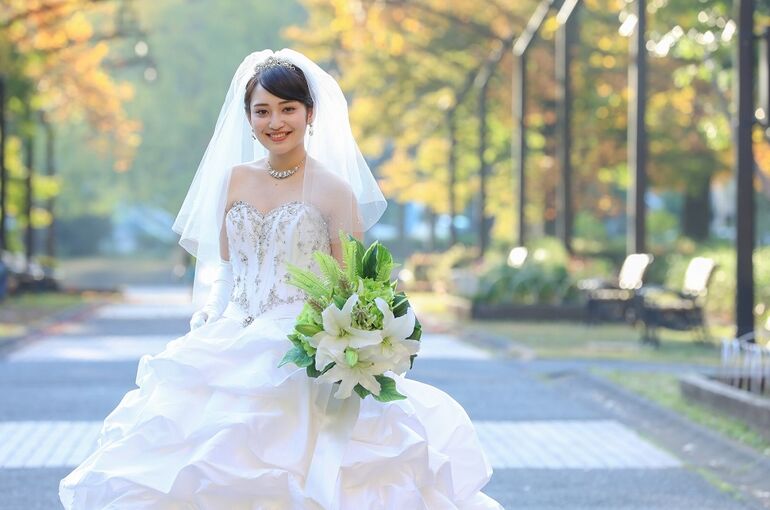 秋　ウェディングフォト　写真