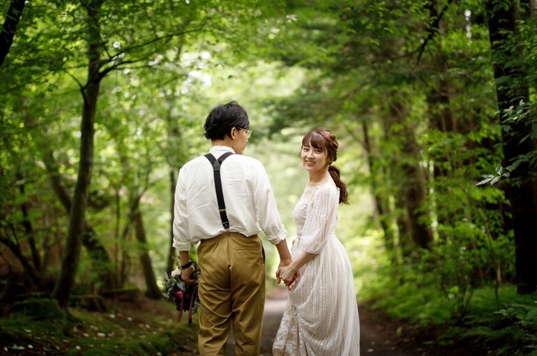 軽井沢　ウェディングフォト　写真