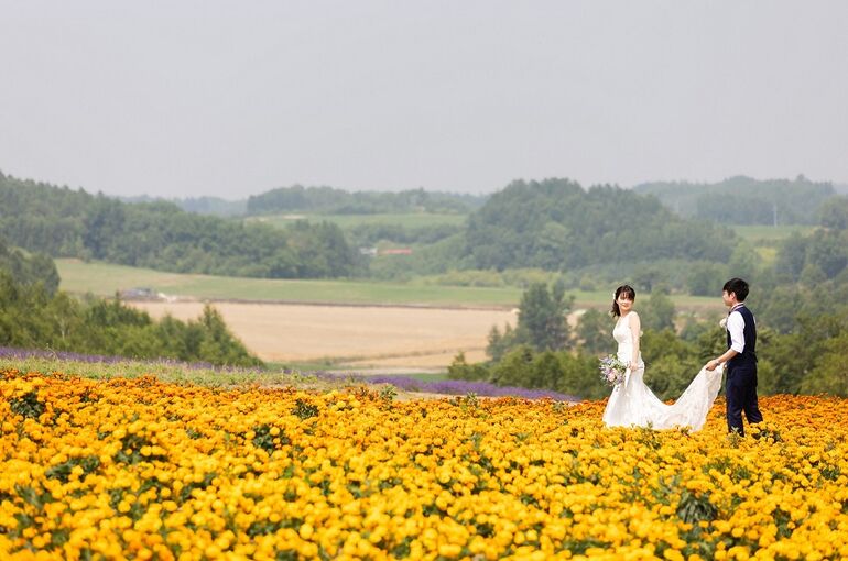 富良野　ウェディングフォト　写真