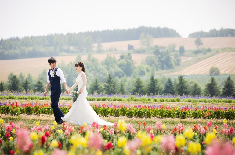 富良野　ウェディングフォト　写真