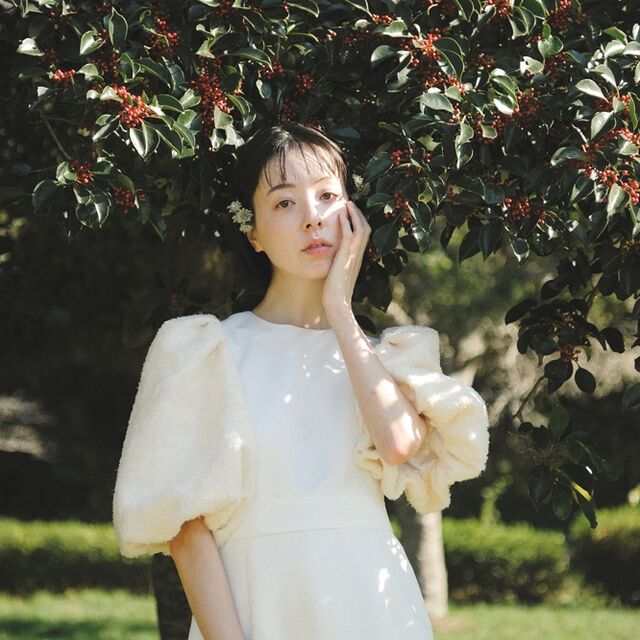 自然おすすめ①puff sleeve dress